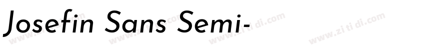 Josefin Sans Semi字体转换